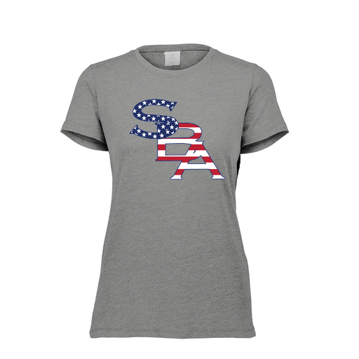 [FTSCUBGY-FAXS-LOGO1] Decker Women's Tri-Blend T-Shirt - Short Sleeve (Female Adult XS, Gray, Logo 1)