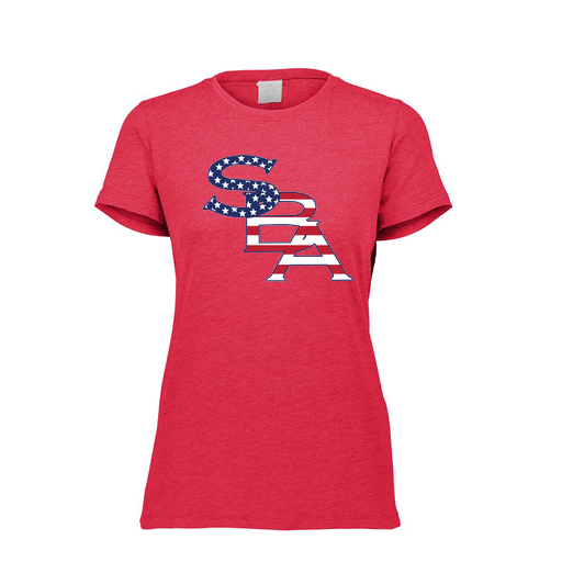 [FTSCUBRD-FAXS-LOGO1] Decker Women's Tri-Blend T-Shirt - Short Sleeve (Female Adult XS, Red, Logo 1)