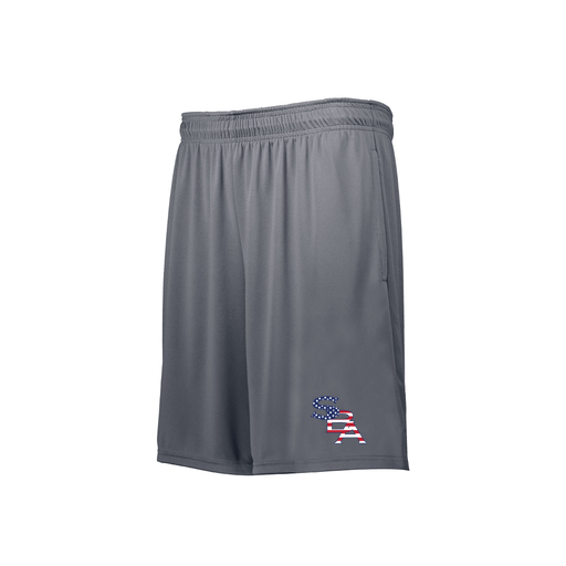 [229511.059.XS-LOGO1] Men's Swift Short (Adult XS, Gray, Logo 1)