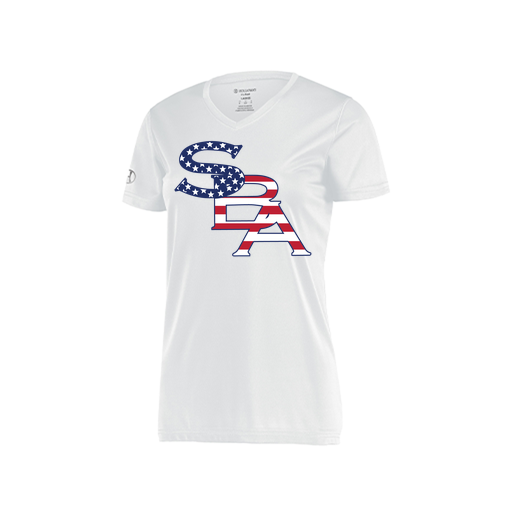 [222820.005.S-LOGO1] Ladies Movement Dri Fit Shirt (Female Adult S, White, Logo 1)