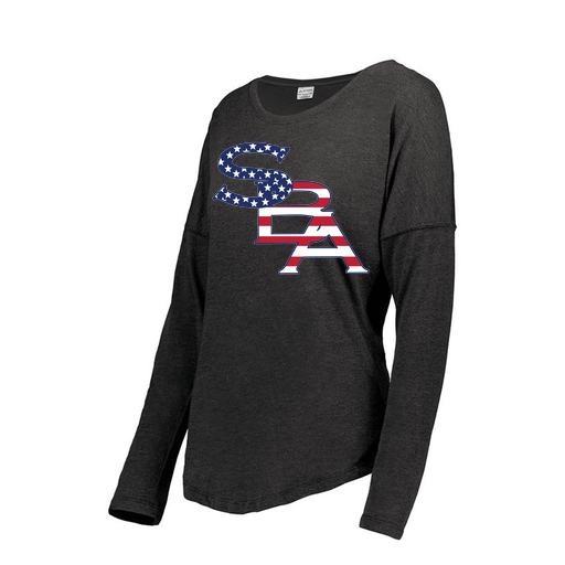 [3077.K94.XS-LOGO1] Ladies LS Ultra-blend T-Shirt (Female Adult XS, Black, Logo 1)